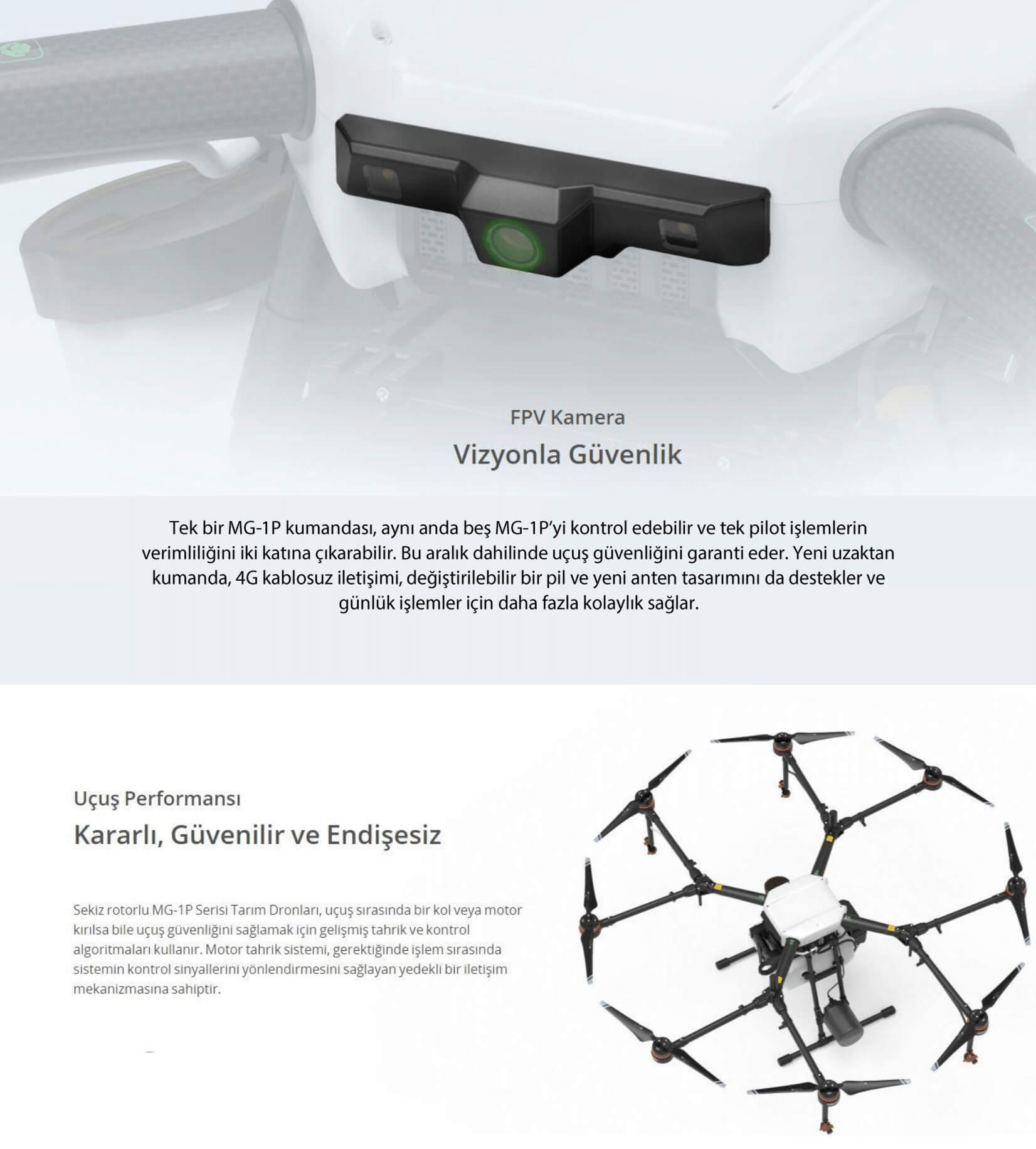 DJI Agras MG1-P Zirai İlaçlama Dronu