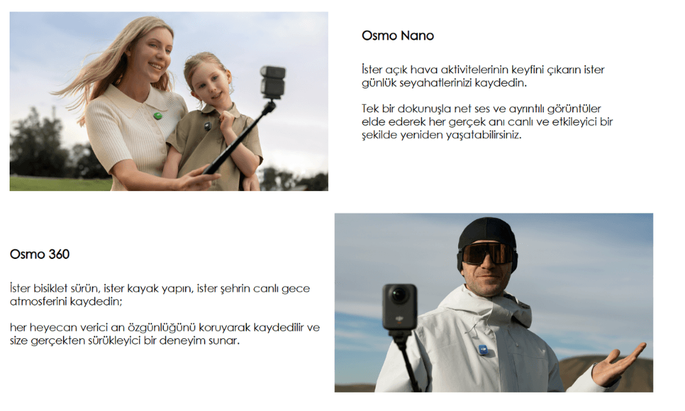 osmo nano uyumlu mikrofon