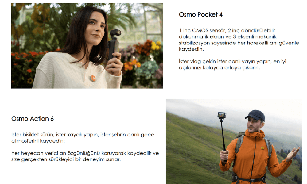 osmo pocket 4 uyumlu mikrofon